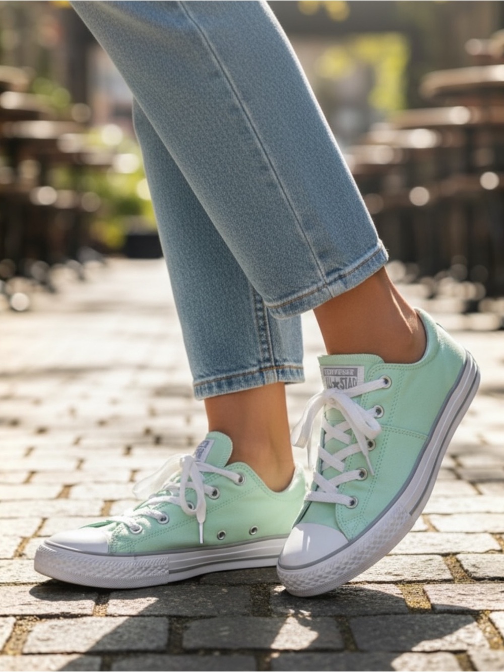 Converse One Star Low Top Mint Green Athletic Shoes